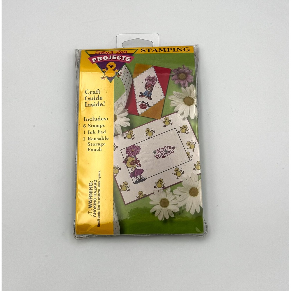 Vintage Suzy's Zoo Stamping Projects Craft Kit New Sealed Character Stamps